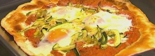 лаваш с красной фасолью, цукини и помидорами. Шаг 12