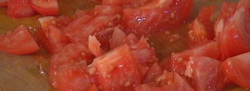 лаваш с красной фасолью, цукини и помидорами. Шаг 6