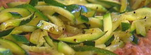 лаваш с красной фасолью, цукини и помидорами. Шаг 10