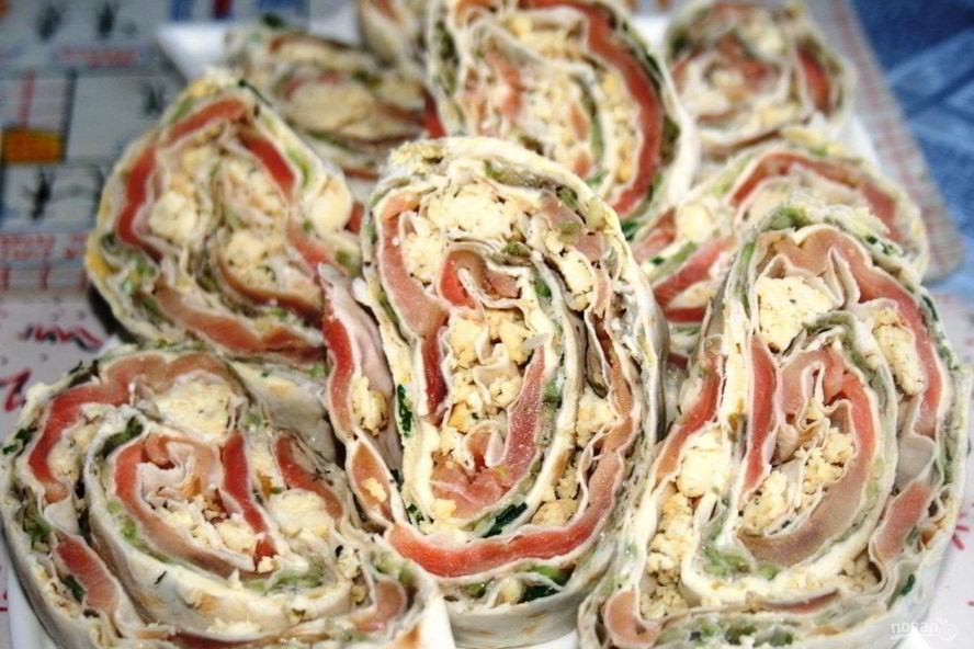 Рецепт лаваша с маслом