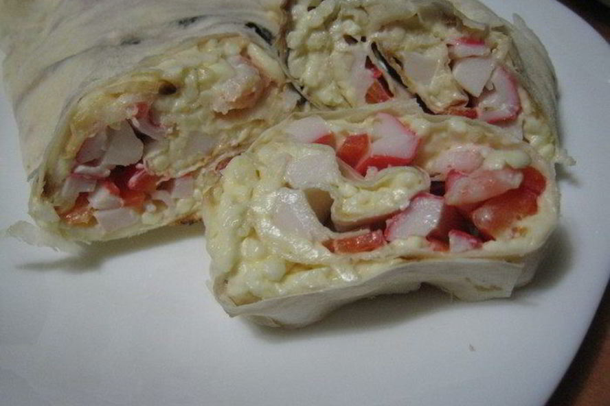 Рецепт лаваша с морепродуктами