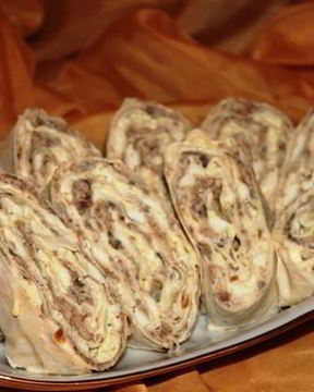 Лаваш с сайрой