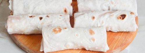 лаваш с сосиской и сыром. Шаг 4