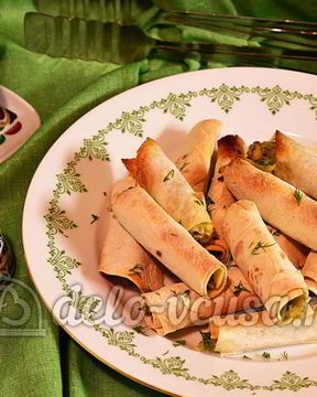 Лаваш с сыром и луком