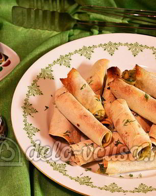 Лаваш с сыром и луком