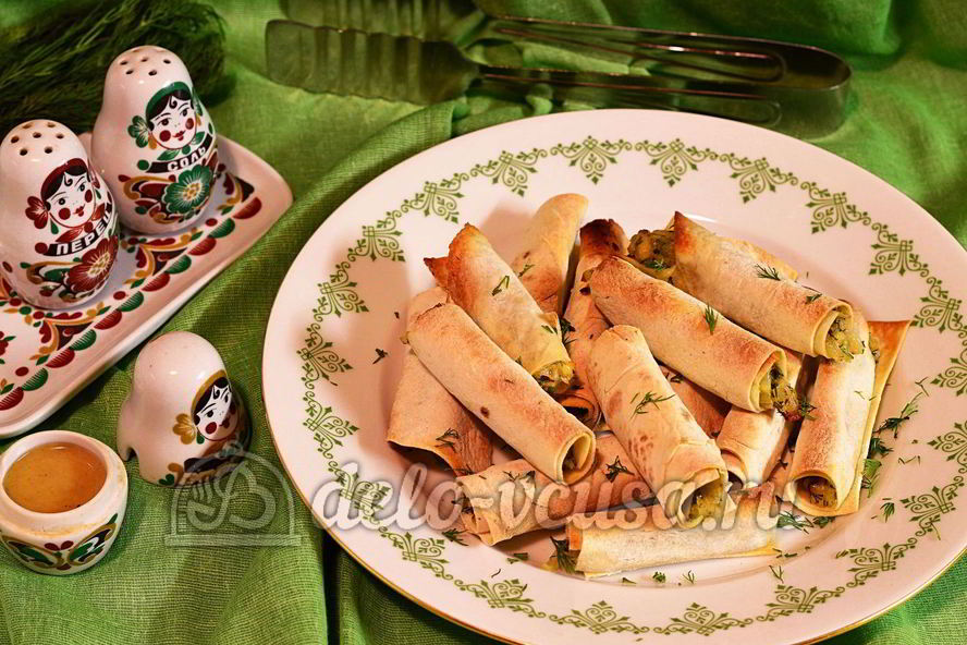 Рецепт лаваша с сыром и луком