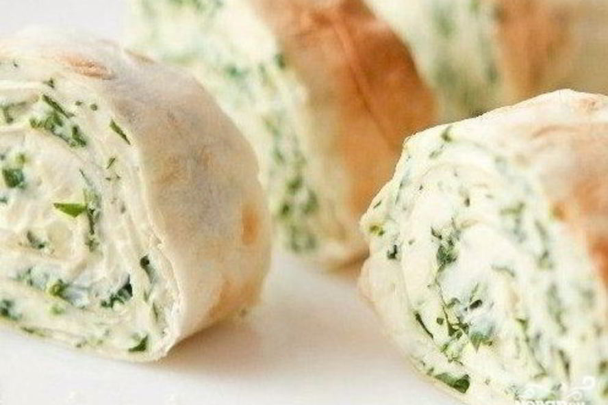 Рецепт лаваша с творогом