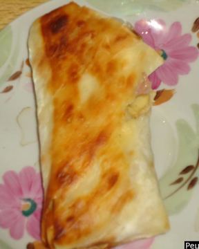 Лаваш с ветчиной и сыром