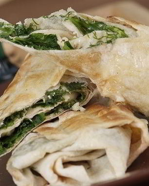 Лаваш с зеленью по-армянски