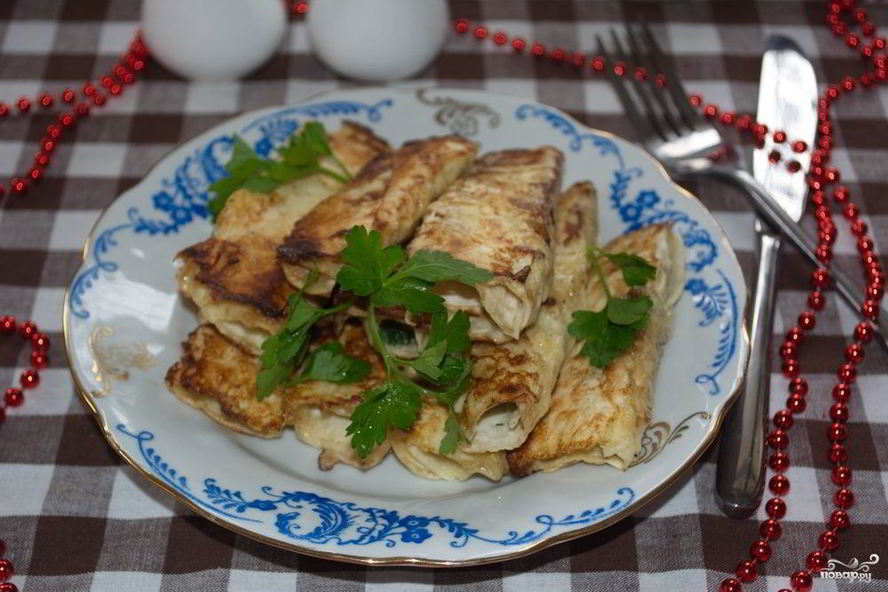 Рецепт палочек из лаваша с начинкой