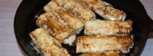 палочки из лаваша с начинкой. Шаг 7