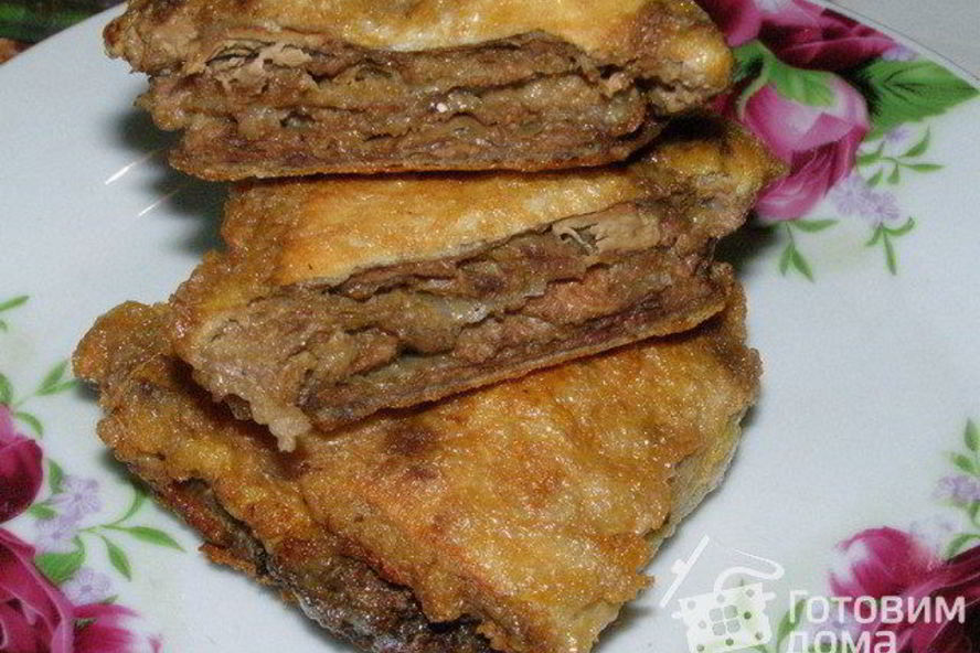Рецепт печени в лаваше