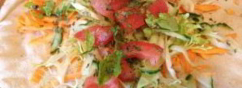 ролл с курицей в лаваше. Шаг 3