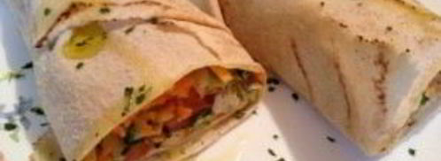 ролл с курицей в лаваше. Шаг 5