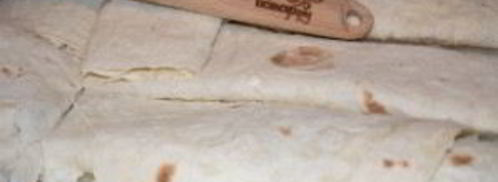 рулетики из лаваша с сыром. Шаг 6