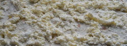 рулетики из лаваша с творогом жареные на сковороде. Шаг 3