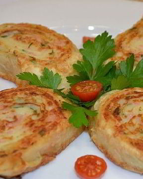 Рулеты из лаваша с картошкой