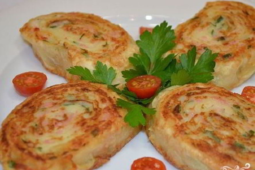 Рецепт рулетов из лаваша с картошкой