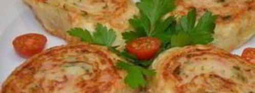 рулеты из лаваша с картошкой. Шаг 10