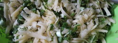 рулеты из лаваша с сыром и зеленью. Шаг 4