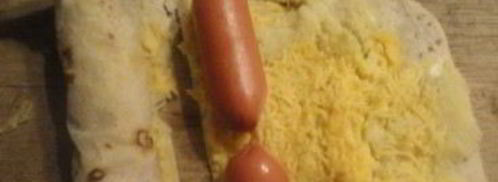 сосиски в лаваше жареные. Шаг 2