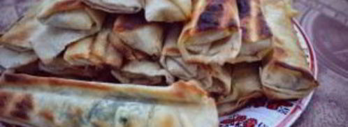 сулугуни в лаваше на сковороде. Шаг 4