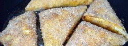 треугольники из лаваша с сыром. Шаг 6