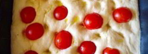 фокачча с помидорами черри. Шаг 4