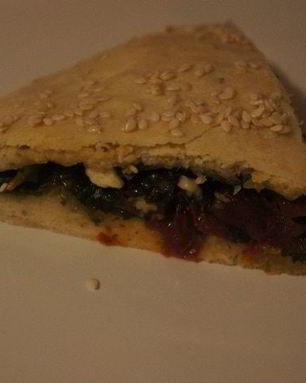 Фокачча с вялеными помидорами, козьим сыром