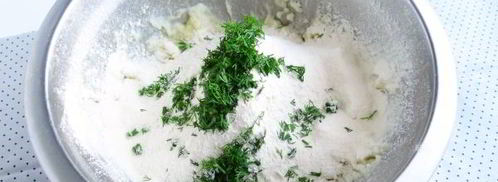 картофельные лепешки с укропом. Шаг 6