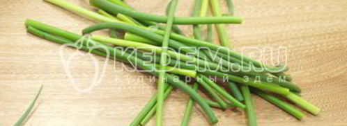 лепешка с чесночными стрелками сандра. Шаг 6