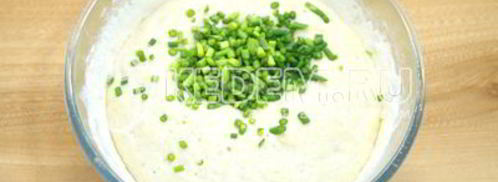 лепешка с чесночными стрелками сандра. Шаг 7