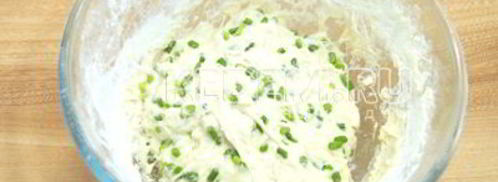 лепешка с чесночными стрелками сандра. Шаг 8