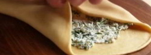 лепешки к шашлыку с зеленью и творогом. Шаг 6