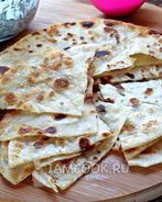 Лепешки на воде и муке на сковороде