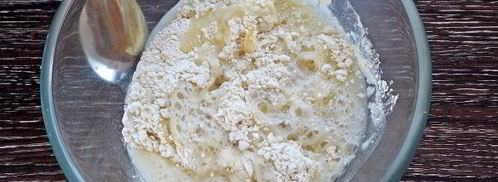 лепешки на воде и муке на сковороде. Шаг 7