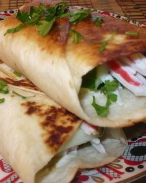 Лепешки с салатиком