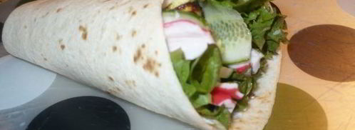 лепешки с салатиком. Шаг 5