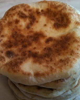 Лепешки с творожно-сырной начинкой