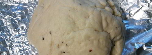 слоеные лепешки на топленом масле с сезонной зеленью. Шаг 4