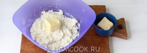 сырные лепешки с начинкой. Шаг 5