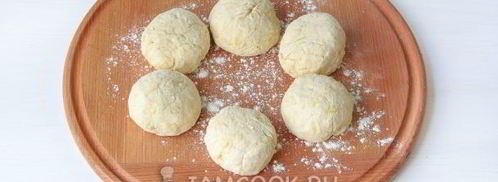 сырные лепешки с начинкой. Шаг 11