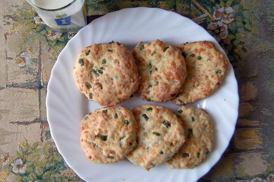Рецепт сырных лепешек с зеленью
