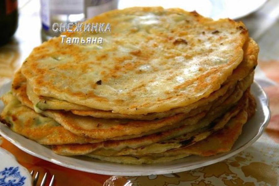 Рецепт заварных лепешек с сыром и зеленью