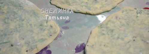 заварные лепешки с сыром и зеленью. Шаг 11