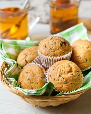 Арахисовые маффины с шоколадом