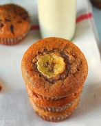 Банановые маффины с корицей