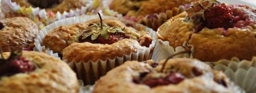 клубнично-кокосовые маффины. Шаг 3