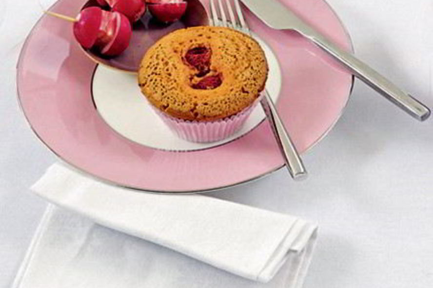 Рецепт клубничных маффинов