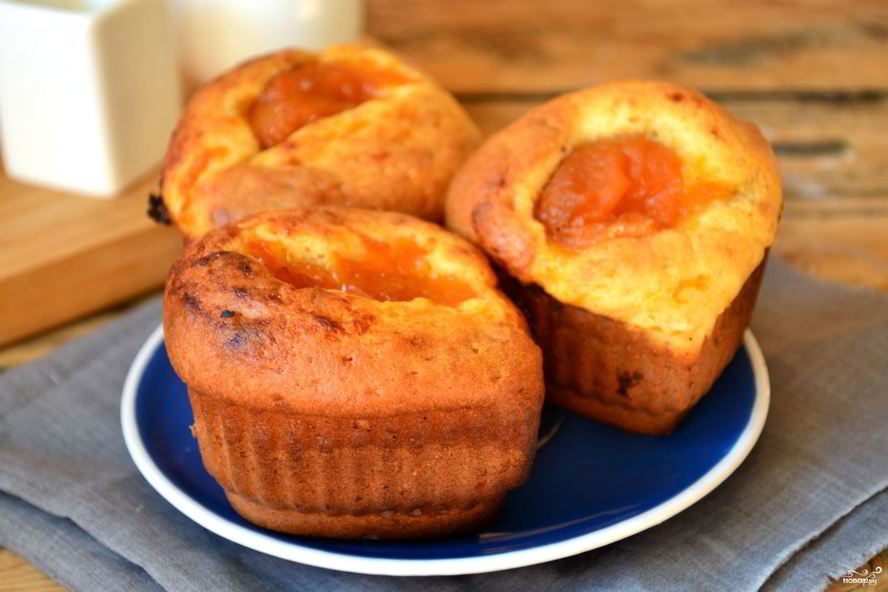 Рецепт маффинов с джемом